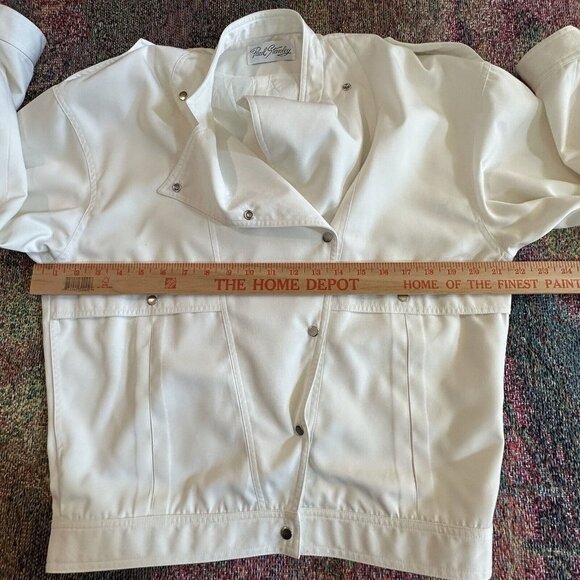 Paul Stanley Jacket Double Breasted Ivory Y2K Vintage Women's Size 14 - Picture 6 of 10